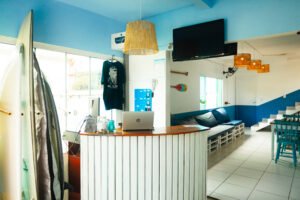 Recepção Sea Wolf Surf Hostel Barra da Lagoa, Florianópolis