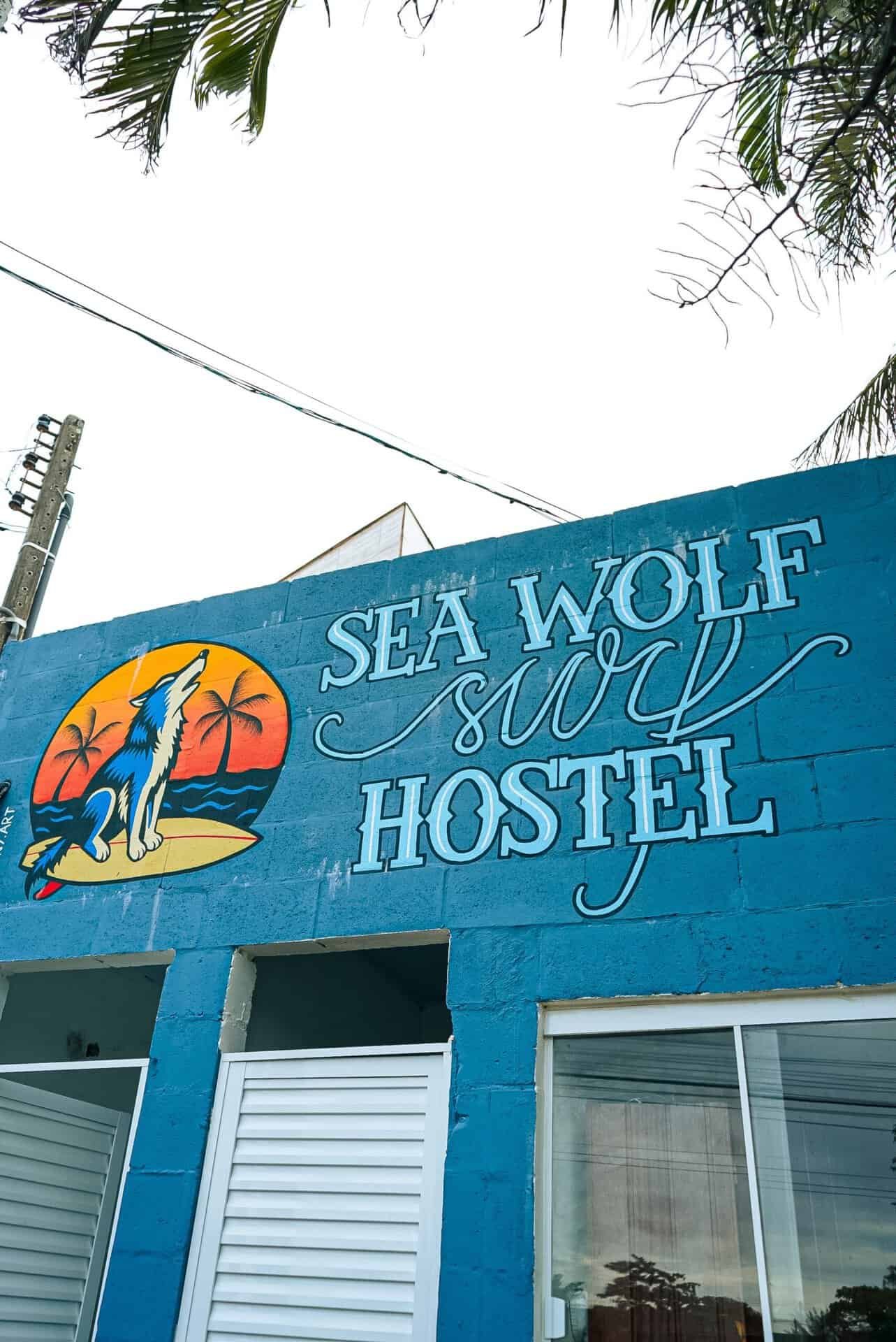 Fachada Sea Wolf Surf Hostel Campeche
