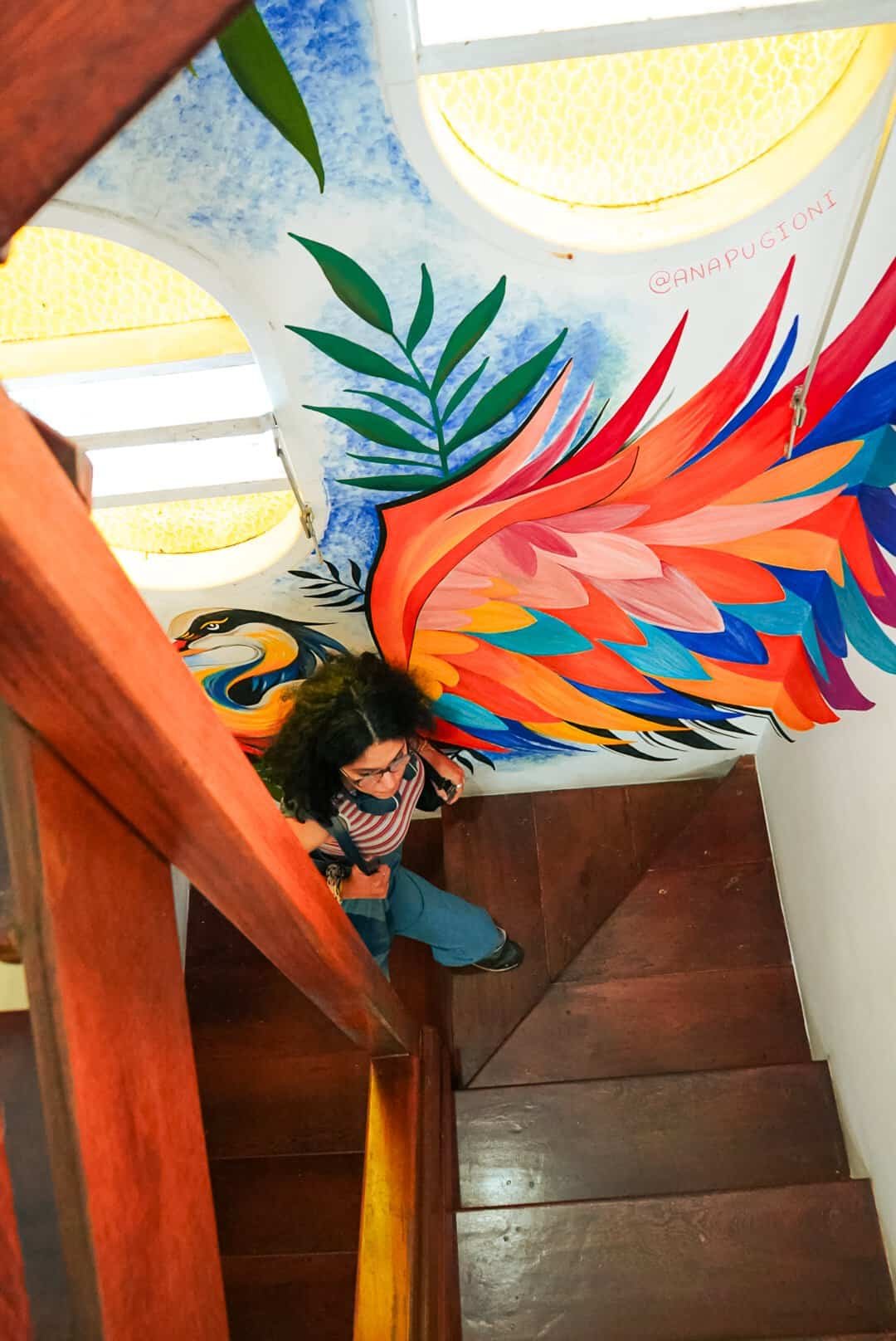 Escadaria com mural — Sea Wolf Lagoa da Conceição